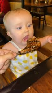 Nooo, That's Cheating 😂🍖👶, Follow us for more👉 @steakvideos, 📽By:  @rheatries, #baby #cute #steak #steakvideos #food #reels #fyp