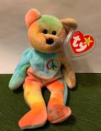 Ty Beanie Baby Peace 1996 Etsy In 2021 Valuable Beanie Babies Beanie Baby Bears Original Beanie Babies