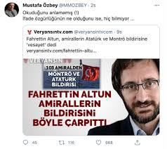 Bahçeli, '103 emekli amiralin ortak imzalı yayımlamış oldukları anti demokratik ve tehditvari, aynı zamanda vesayetçi bildiriyi milliyetçi hareket partisi nefretle lanetlemekte ve reddetmektedir.' dedi. 2ajjko9x89hsmm
