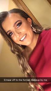 Soft burnt orange and red tones with a brown nude lip for Eimear heading to  the Abbey Formal. Doesn't she look fab? Pm for products used or bookings x