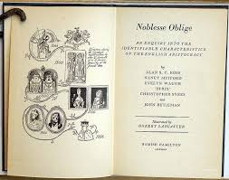 Noblesse Oblige Nancy Mitford Nancy Mitford Mitford Mitford Sisters