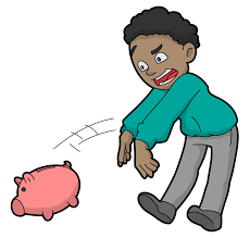 File:Black Man Throwing A Piggy Bank Cartoon.svg - Wikimedia Commons
