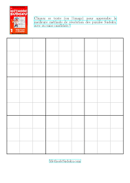 Vous pouvez également imprimer vos grilles de sudoku. Gratuit Grille De Sudoku Vide A Imprimer Une Grille Sur Une Page A4