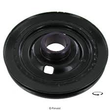 Steel Stock Crankshaft Pulley Black Painted