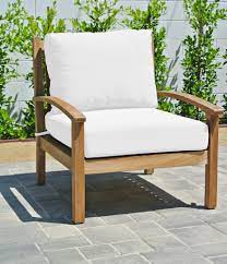 Shop for reclining outdoor furniture online at target. Teak Club Chair Subrella Cushion Teak Deep Seating Patio Furniture Willow Creek Designs