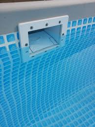 Upgraded Intex 14x42 With Pics Swimming Pool Plumbing Rectangle Pool Pool Skimmer