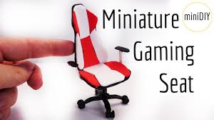 When you first start using a gaming chair, make it a priority to sit with your feet planted. Diy Miniature Gaming Seat Chair Dollhouse Minidiy