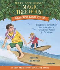 This boxed set is the ultimate gift for any magic tree house fan. Magic Tree House Collection Books 25 28 25 Stage Fright On A Summer Night 26 Good Morning Gorillas 27 Thanksgiving On Thursday 28 High Tide In Hawaii Magic Tree House R Cd Audio East City Bookshop