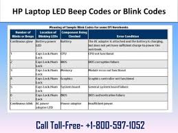 Is something like this video i found at internet. Hp Laptop Led Beep Codes Or Blink Codes