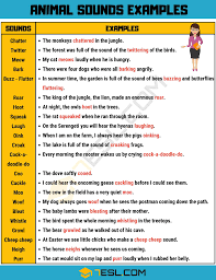 With this list you can beat any opponent and score high. English Study Animal Sounds Https 7esl Com Animal Sounds Facebook