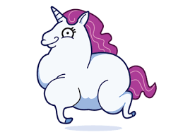 Coloring page fat cat mat 6 pages. Fat Unicorn By Toke Thieden On Dribbble