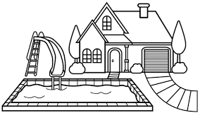 Search through 623,989 free printable. House With Swimming Pool Coloring Page Free Printable Coloring Pages For Kids