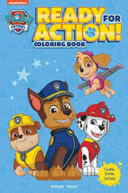 Free printable cartoon characters colouring sheets for kids. Ready For Action Paw Patrol Giant Coloring Book For Kids Buy Online In Bahamas At Bahamas Desertcart Com Productid 171655322