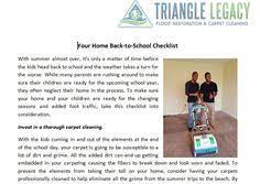 Getting Your Home Ready For Back To School Potomac Md Flood Restoration How To Clean Carpet School Clean