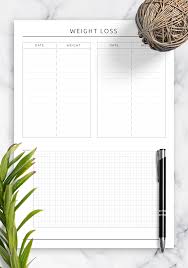 Here's what you get when you download my product: Download Printable Weight Loss Tracker Template Pdf