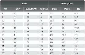 Vila Clothes Sizing Guide