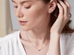 Collier Femme Collier Pendentif Coeur En Argent Sterling 925 Avec Pierres  Pru00e9cieuses Collier Coeur Acier Inoxydable