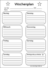 Wochenplan Zum Ausdrucken Und Ausfullen Wochenplan Zum Ausdrucken Wochen Planer Wochenplan