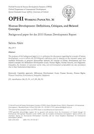 Alkire S 2010 Human Development Definitions Critiques And Related Concepts Human Development Research Paper 2010 01 United Nat Lettura Programmazione