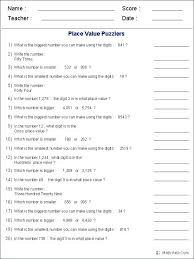 Free Place Value Worksheets 4th Grade Homeontheranch Info