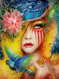 Colorful Portrait Paintings By Svenja Jodicke Cuded Colorful Portrait Colorful Art Art