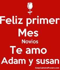 Si necesitamos exportar una copia de un chat de grupo o individual, primero abriremos el chat que contiene la conversación que queramos enviar, luego nos. Feliz Primer Mes Novios Te Amo Adam Y Susan Keep Calm And Posters Generator Maker For Free Keepcalmandposters Com