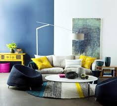 A blue and gray living room is a good example! Color Code For The Show Blue Grey And Yellow Interior Design Ideas Ofdesign