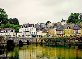Brittany Bretagne Old Village Auray River Bridge Morbihan