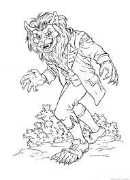 Learn about famous firsts in october with these free october printables. Werewolf Coloring Pages Printable Exeranmat Coloring