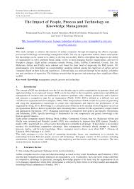 The airline said it had offered jobs to 14. Pdf The Impact Of People Process And Technology On Knowledge Management