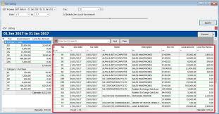 Update of for supply and purchase gst tax code. Print Gst Listing Estream Software