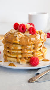 Vanilla Almond Milk Pancakes With Almond Butter Drizzle By Thefeedfeed Quick Easy Recipe The Feedfeed Recipe Almond Milk Pancakes Vanilla Almond Milk Recipes Almond Milk Recipes