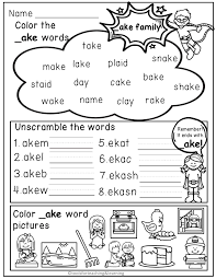4 Worksheet Word Families Can Long Vowels Word Families Worksheets In 2020 Word Family Worksheets Word Families Family Worksheet