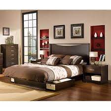 Walmart South Shore Soho 4 Piece Bedroom Set Chocolate Platform Bed Sets Queen Sized Bedroom Sets Bedroom Design
