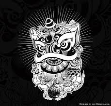 This Is My Painting Lion Lion Dance Is A Traditional Chinese Folk Art Which Is Performed To Celebrate Fe Chinese Folk Art Chinese Lion Dance Lion Illustration