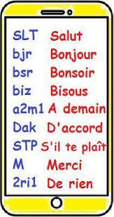 Le Langage Texto A1 French Expressions Apprendre L Anglais Apprentissage De La Langue Francaise