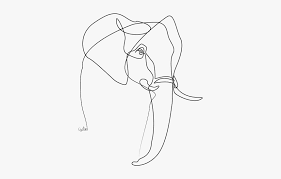 Free elephant outline tattoo vector download in ai, svg, eps and cdr. Elephant Outline And Seethrough Image Elephant Minimal Drawing Hd Png Download Transparent Png Image Pngitem