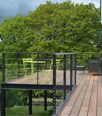 Voici La Terrasse Terminee Aircraft Aircraft Hangar Erhohte Terrasse Aussengelander Dachterrasse Gelander