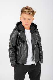 Pin On Boys Leather Fashion