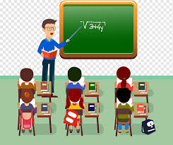 University, educational concept, blackboard and table. Man Teaching Mathematic Illustration Student Teacher Classroom Mathematics Teacher Class Child Class Cartoon Png Pngwing