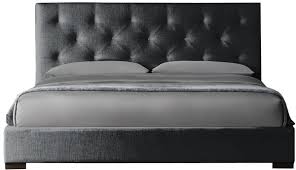 Select a twin, full, queen, king or california king size bed for your bedroom suite! Modena Panel Diamond Tufted Fabric Platform Bed Perennials Performace Classic Linen Weave Black Espresso Oak Without Storage Cal King 60 Decorist