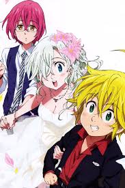 Wallpapers in ultra hd 4k 3840x2160, 1920x1080 high definition resolutions. Seven Deadly Sins Meliodas Elizabeth Liones Gowther Iphone 4 Wallpaper 640 960 Kawaii Mobile