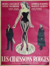 The poster for the red shoes. Original French Movie Poster The Red Shoes Vintage Movie Poster Powell Pressburger