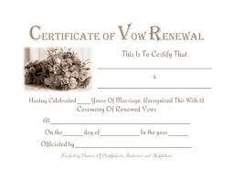 Free Printable Vow Renewal Certificate Vow Renewal Invitations Vow Renewal Renewal Of Marriage Vows