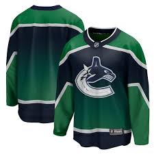 The canucks' reverse retro jerseys feature a blue and green gradient. Vancouver Canucks Reverse Retro Jerseys Canucks Alternate Reverse Retro Jersey Nhl Shop Canada