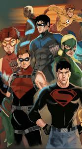 Jake Bartok Red Arrow Nightwing Artemis Superboy Kid Flash Aqualad And Impulse Liga Da Justica Jovem Justica Jovem Jovens Titas
