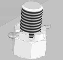 What is a castellated nut and where is it used?