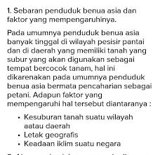 Mayoritas penduduk tersebut merupakan imigran dari negara inggris. Jelaskanlah Sebaran Penduduk Benua Asia Dan Faktor Yang Mempengaruhinya Jawabanku Id