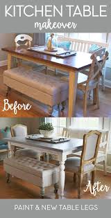Kitchen Table Update Sincerely Sara D Home Decor Diy Projects Kitchen Table Redo Kitchen Table Makeover Diy Table Makeover