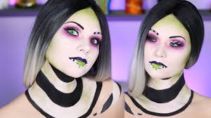 Avoid the toxic chemicals in store bought halloween makeup by making your own homemade costume makeup. Glam Beetlejuice Makeup Tutorial Halloween 2016 Youtube